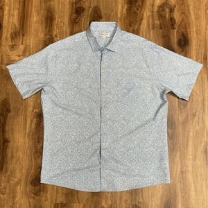 Peter Millar Summer Comfort Performance Shirt Floral Men's Large Button Up